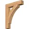 Ekena Millwork Thorton Block Smooth Bracket, Western Red Cedar, 3 1/2"W x 20"D x 24"H BKT04X20X24THR05SWR - alternate 1